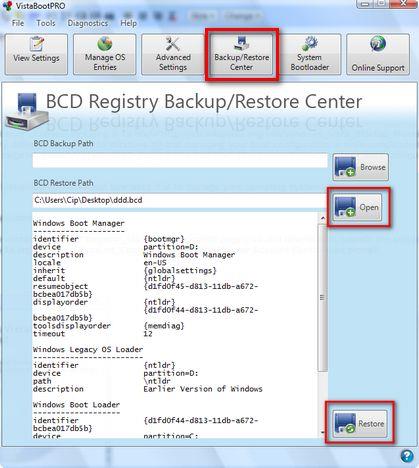 Registry Backup Restore Vista
