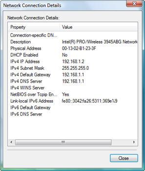 check ethernet status in windows 7