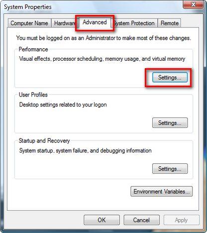 Windows Vista Virtual Memory