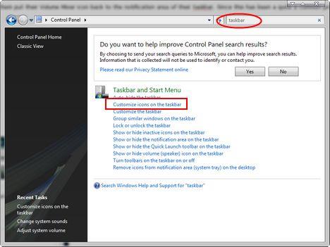 No Volume Icon On Taskbar Windows Vista